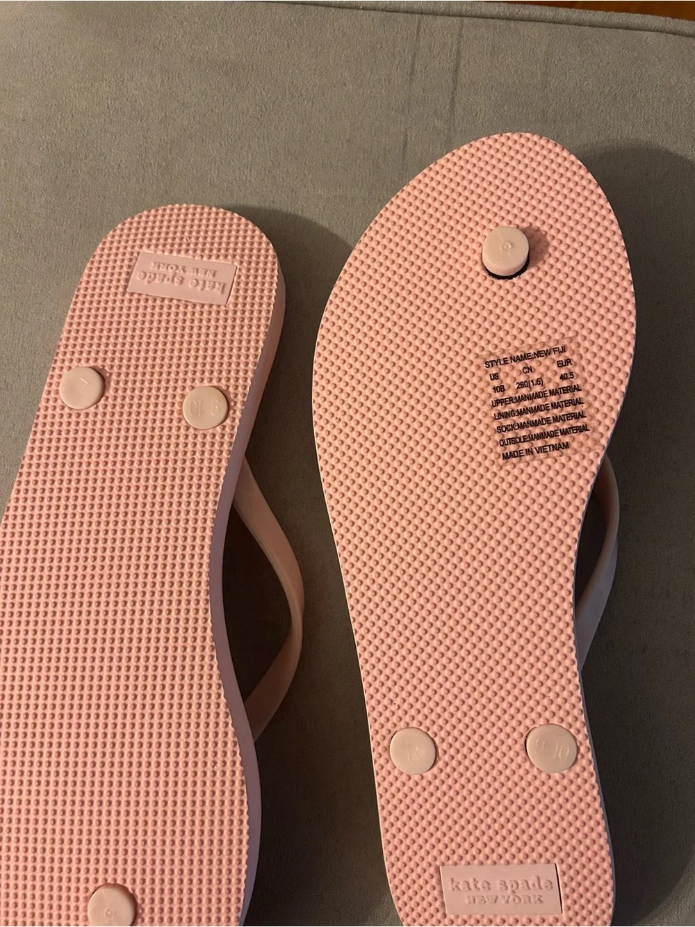 kate spade Pink Pineapple Pattern Flip Flops